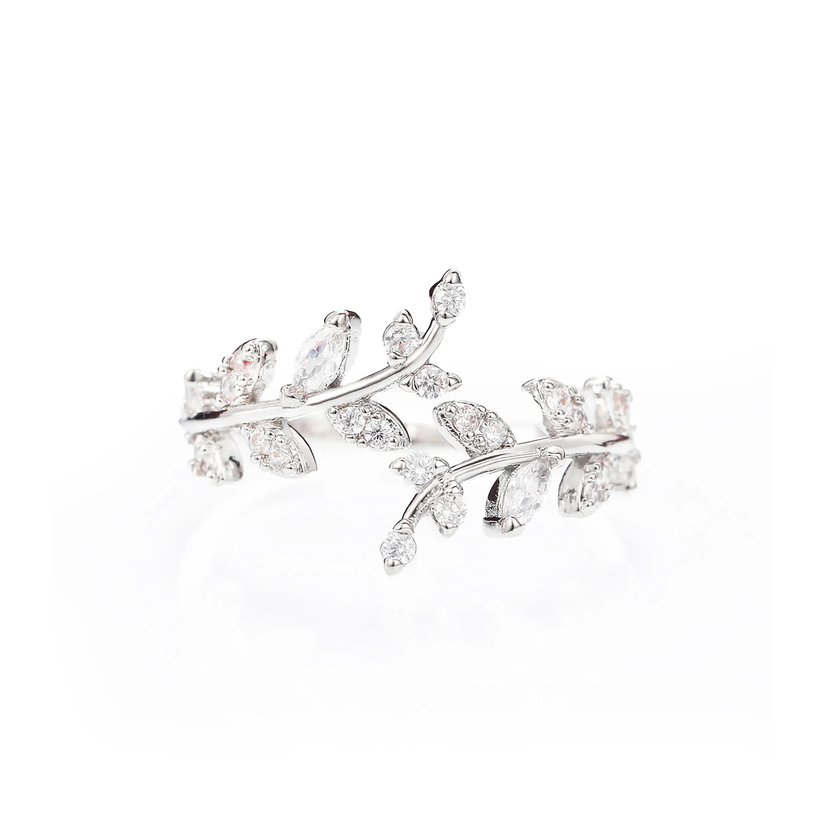 

Leaf shape ring Fashion open adjustable ring