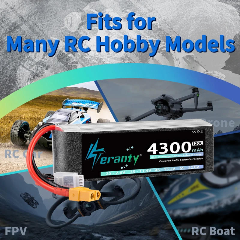 TERANTY 4S Lipo Battery 4300mA - đánh giá và giá Rc Hobby Trucks