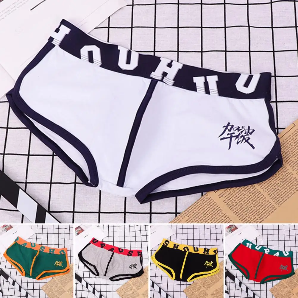 세련된 반바지 속옷 편안한 신축성 있는 허리 라인 땀 흡수 반바지 속옷 내부 착용