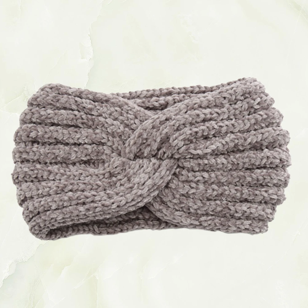 

Warm Knitted Headband For Women Girls Headwrap Woolen Hair Hoops Exercise Headdress Ear Cover Comfortable Gift