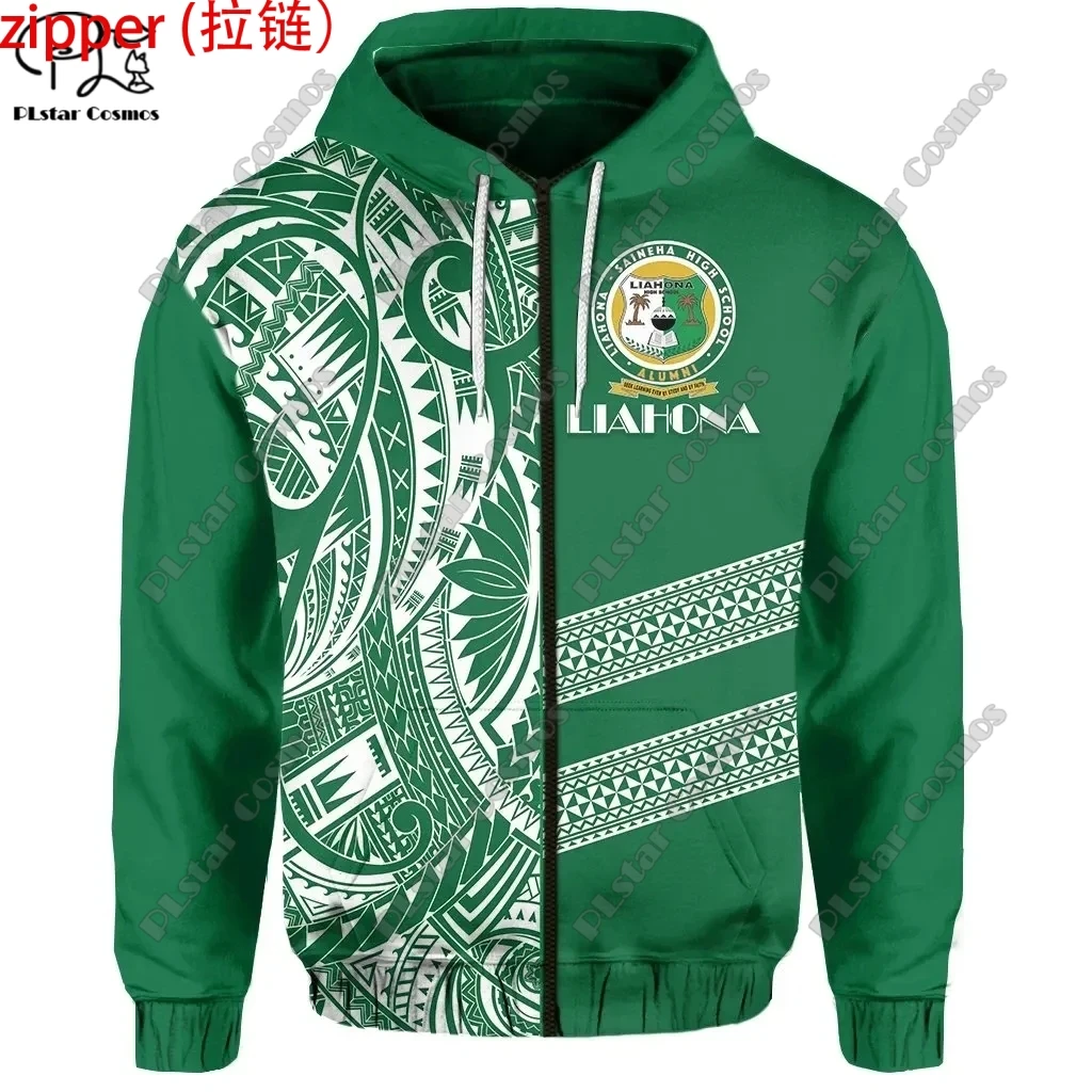 

PLstar Cosmos 3D Print Newest Tattoo Tonga Liahona High School Art Harajuku Streetwear Pullover Unique Unisex Hoodie/Zip L4