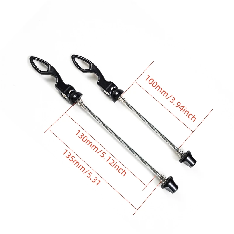 CNC الإفراج السريع سيخ مجموعة لعجلات المحور الأمامي الخلفي QR سبائك الألومنيوم 100/130/135 مللي متر المحاور يناسب الطريق قطع غيار الدراجات الجبلية