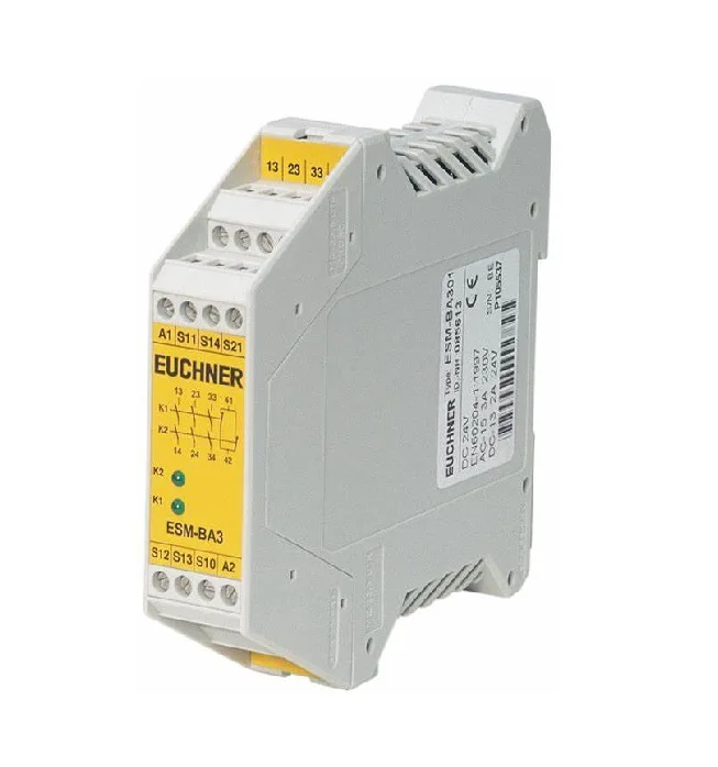 

EUCHNER ESM-BA301 (ORDER NO. 085613) Basic Device ESM-BA3 3 Safety Contacts 1 Auxiliary Contact Cat 4