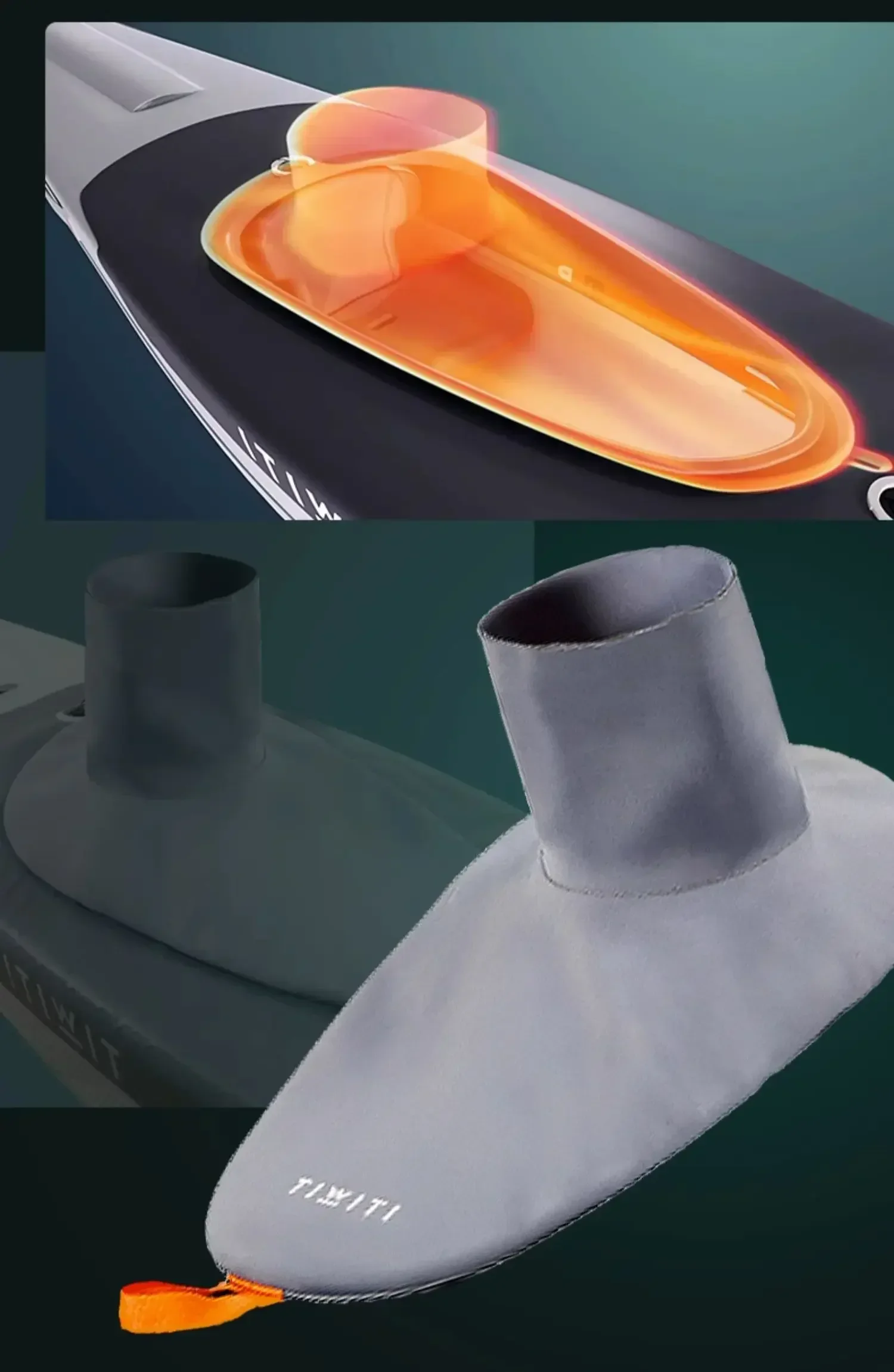 Kayak Innovation X500 Inflatable Boat Canoe Single Folding Ocean Like Hard Boat