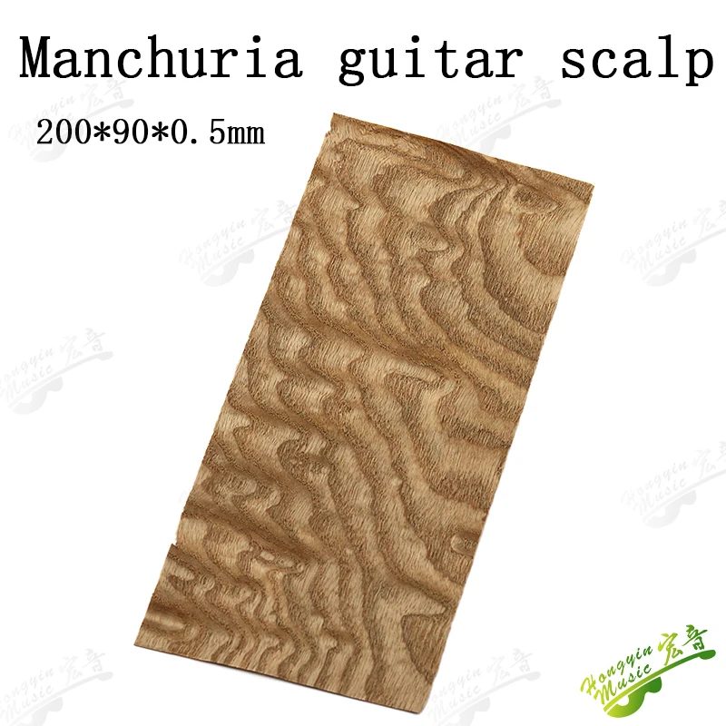 Zebrawood Gitarrenkopfplatte, wunderschönes Zebrano-Kopffurnier, Massivholz, handgefertigtes Material, Gitarrenzubehör, 200 x 90 x 0,55 mm – Detail 6
