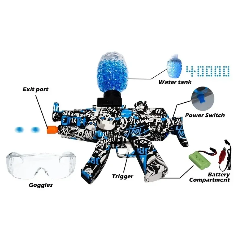 1szt Automatyczne elektryczne pistolety do zabawek dla dorosłych i dzieci, pistolety wodne, pistolety pneumatyczne, pistolety do zabawy na świeżym