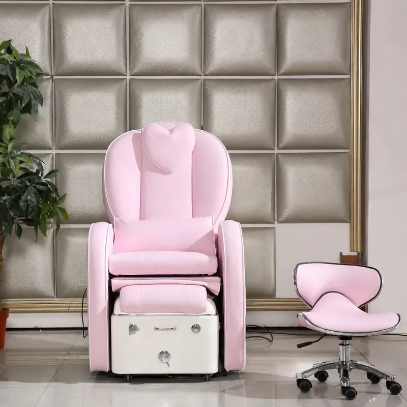 Electric Manicure Foot Massage Sofa Multi Functional Flat Single Chair for Foot Bath Tattoo Embroidery Eyelash Eyebrow Beauty