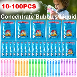 100-1000ml Concentrate Bubbles Liquid Soap Bottle 6-100PCS Love Heart Wand Bubble Tube Wedding Gift for Guest Birthday Party Dec