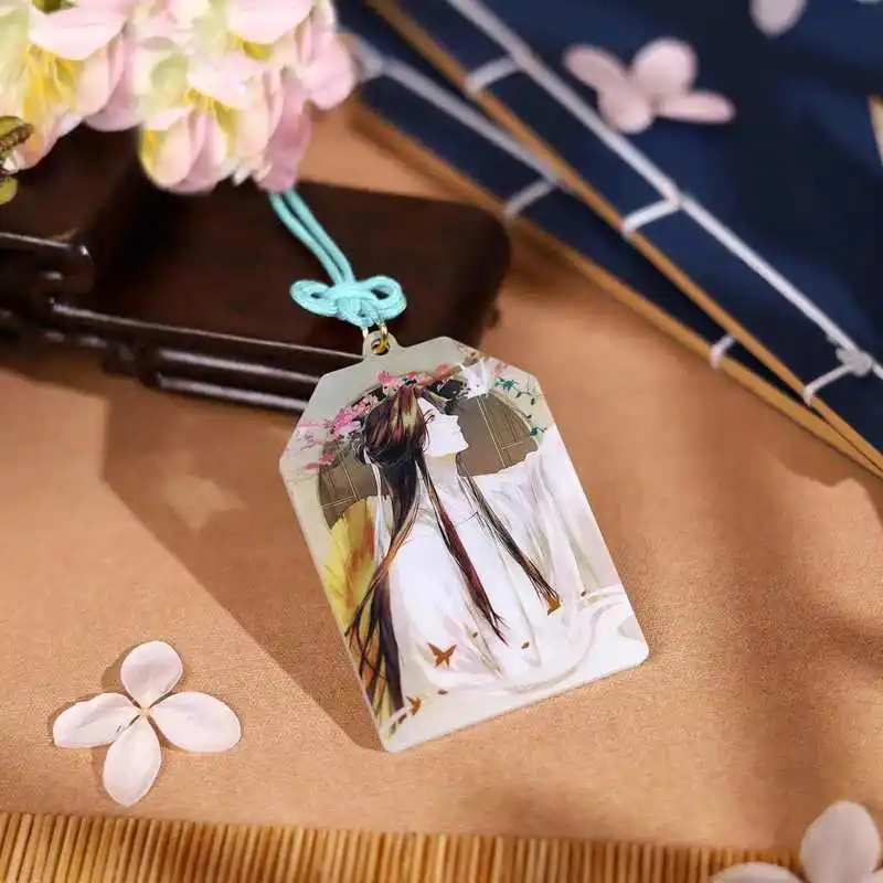 Official Bilibili Heaven Official’S Blessing Acrylic Guardian Talisman Tian Guan Ci Fu Xie Lian Hua Cheng Backpack Pendant Gift