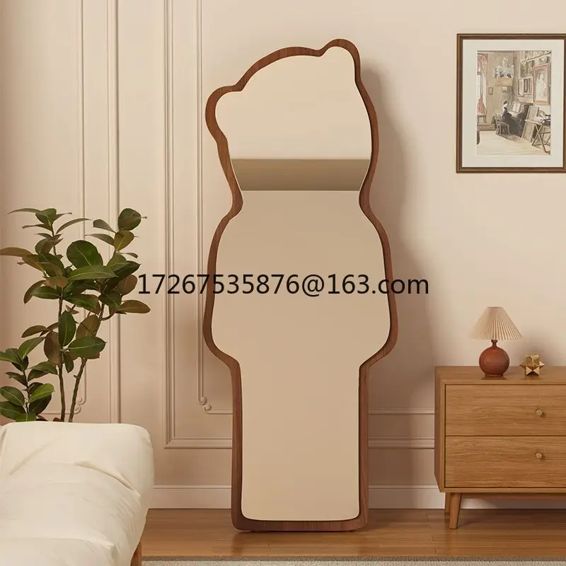 

Floor-to-ceiling bear special-shaped full-body full-length mirror household mirror bedroom three-dimensional irregular cloud