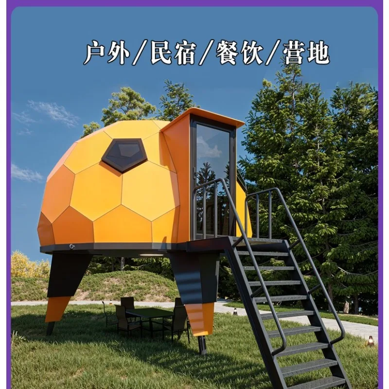 Outdoor Transparent Circular Mobile Space Cabin Homestay-the Popular Barn Camping Spot with Glass Spherical Starry Tent