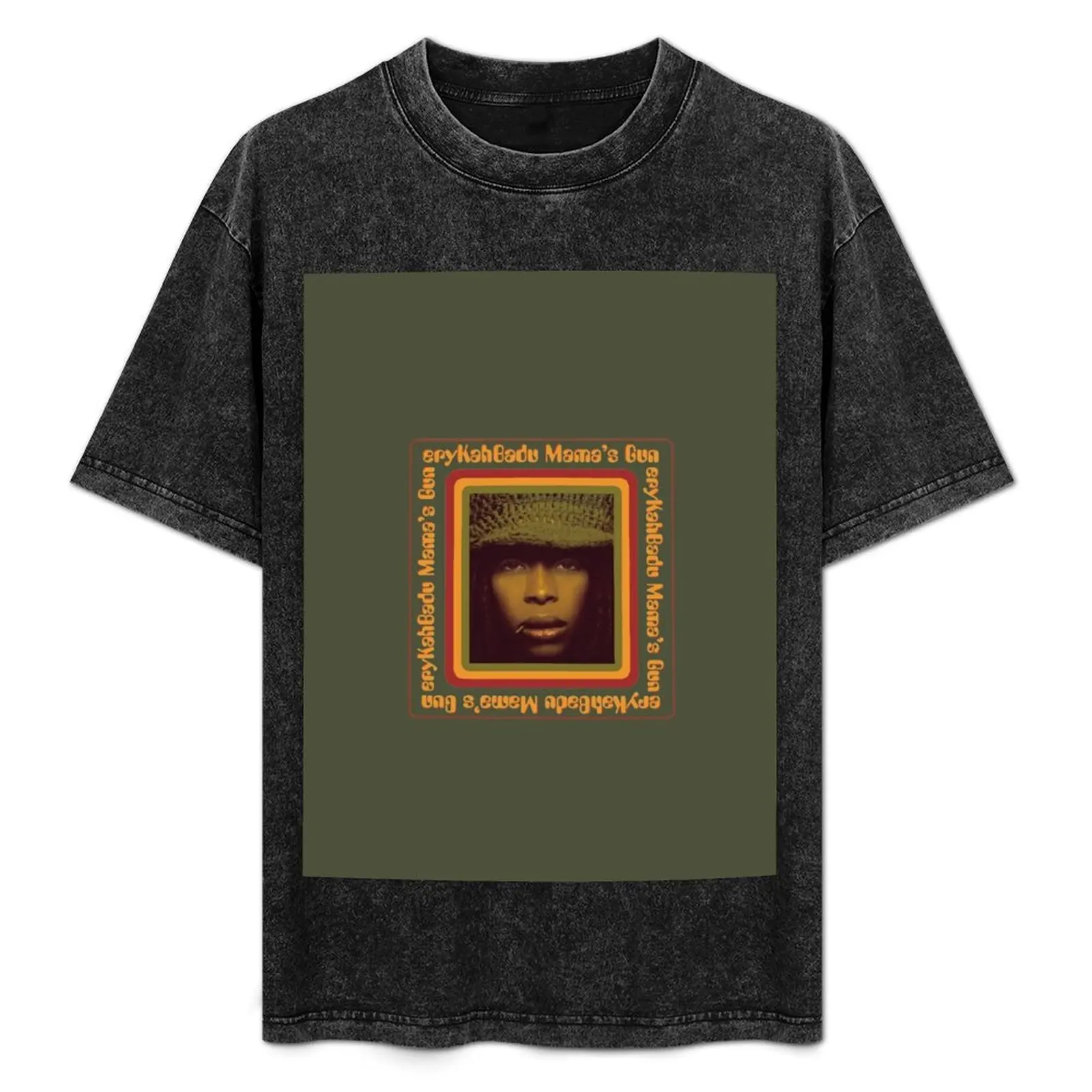 Erykah Badu Mama's Gun T-Shirt plus sizes summer top new gifts and t-shirts men graphic t shirts