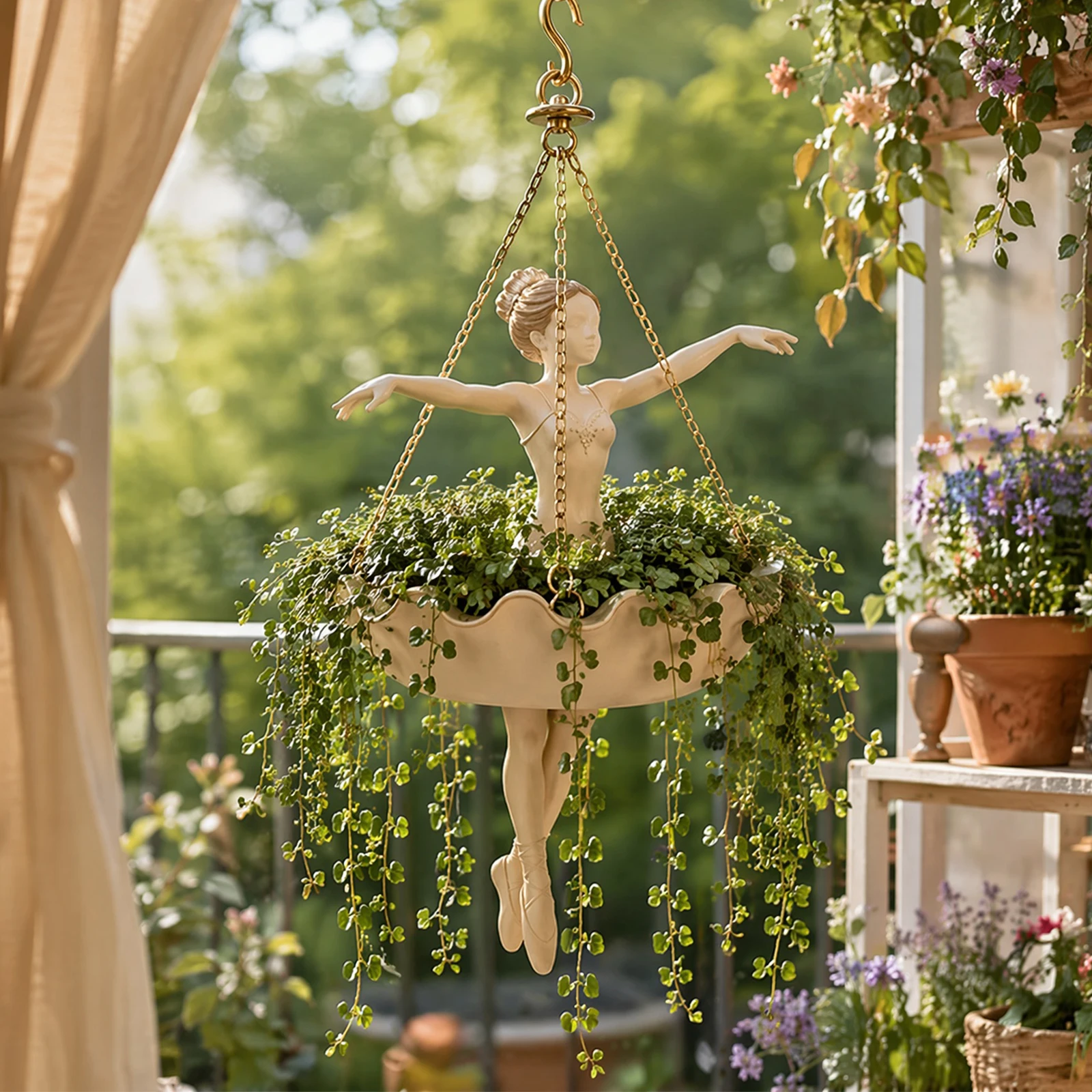 Doniczka wisząca z żywicy w ks – Spider Plant Hanging recenzja i cena