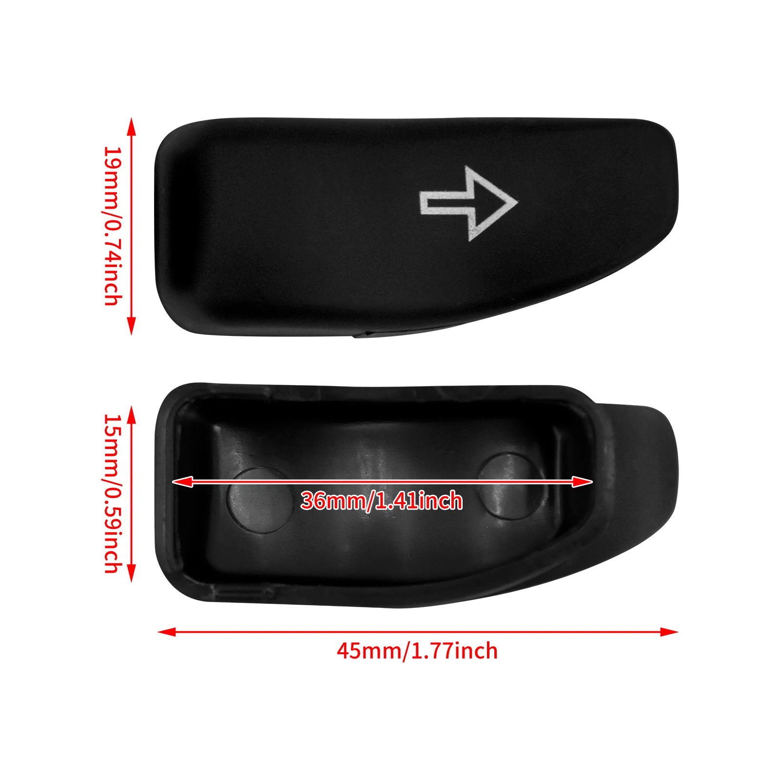 Motorcycle Extended Switch Turn Signal Extension Button Caps For Harley Touring Road Street Electra Glide FLHR FLHT Ultra 16-19