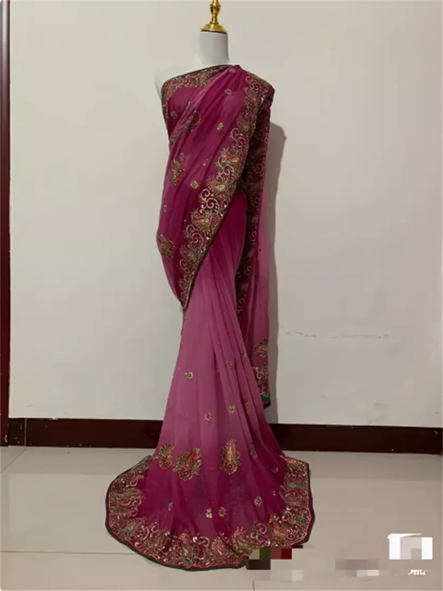 Indian imported large sari exotic city style dress dress