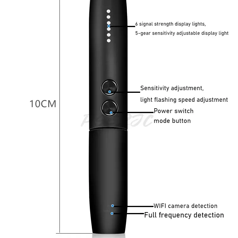 Anti Spy Hotel Camera Detector Small Tool Anti Eavesdropping Search Monitoring Detection GPS Signal Scanner