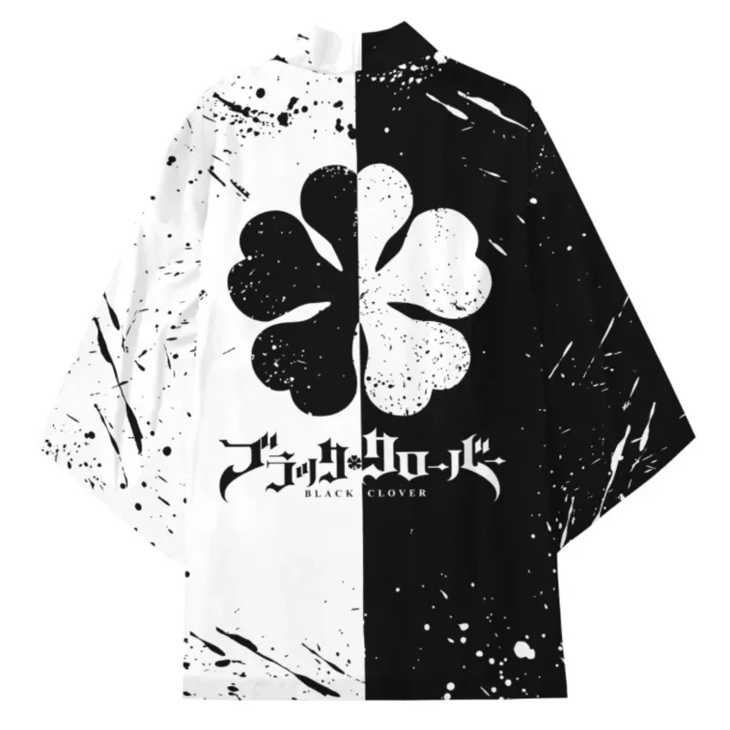 جديد أنيمي الأسود البرسيم أستا كيمونو يونو غرينبيلور تأثيري ازياء هاوري سترة سترة عباءة معطف اليابانية منامة البشكير