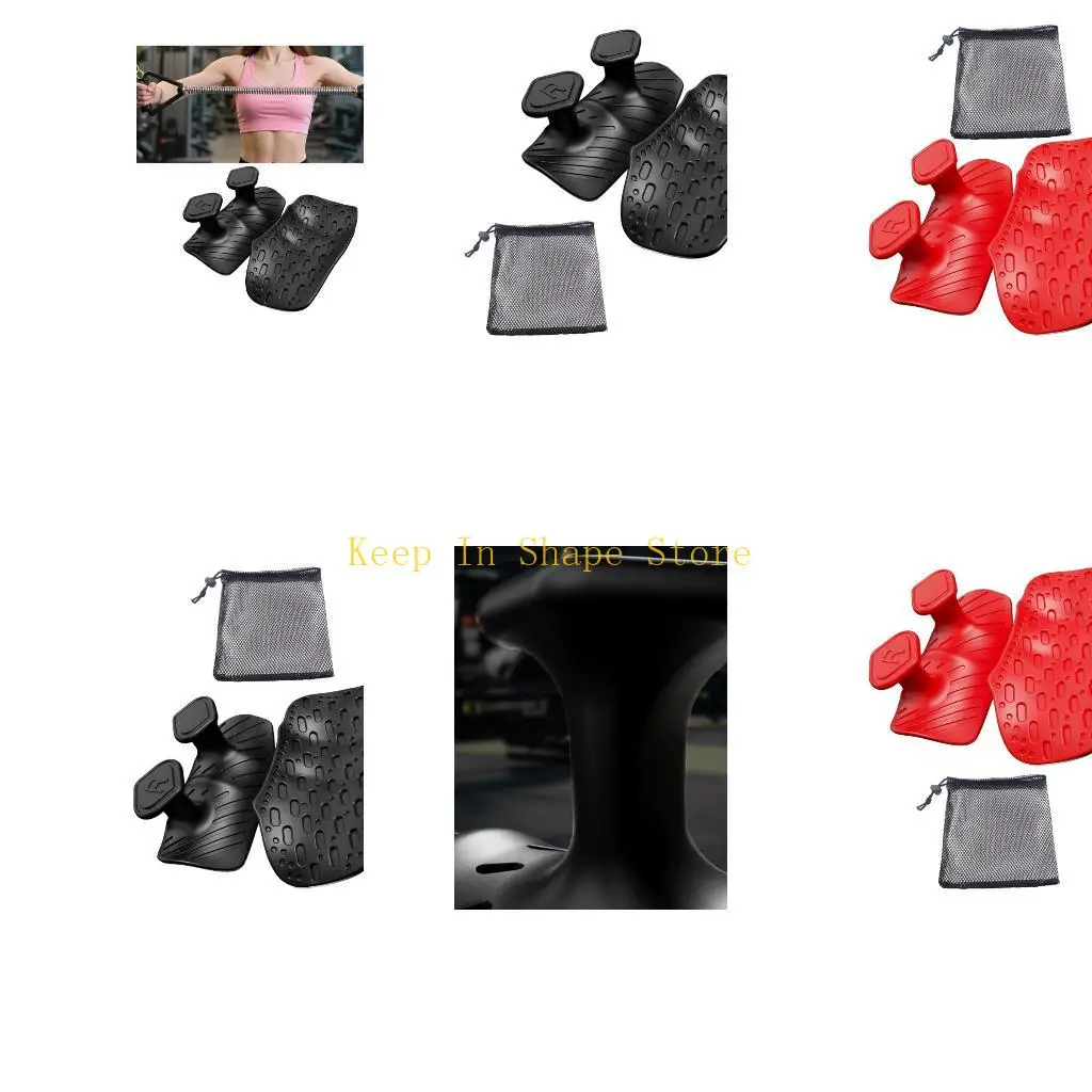 

U1JC Silicones Nonslip Exercise Grip Ergonomic Palms Protecting for Intense Training