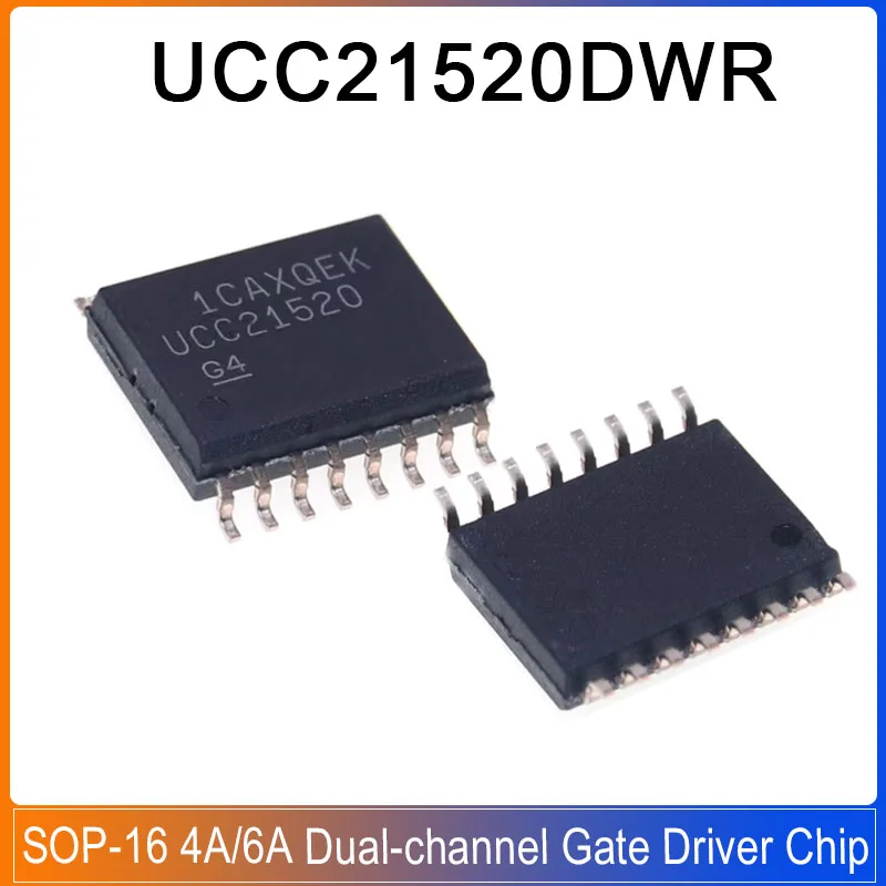 5-20PCS UCC21520DWR SOP-16 UCC21520 UCC21520DW UCC21520 4A/6A Dual-channel Gate driver chip