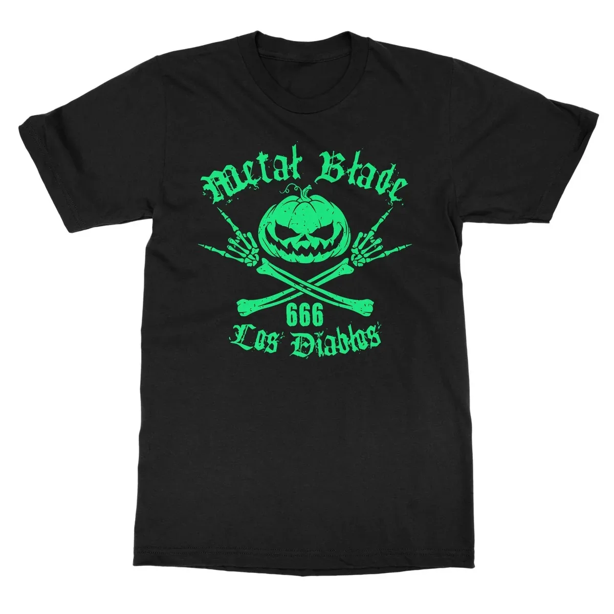 Metal Blade Unisex T‑Shirt,mexican Sombrero Skull Crossed Sabers Dia De Los Muertos Print,cultural Heavy Metal Tee for Rock