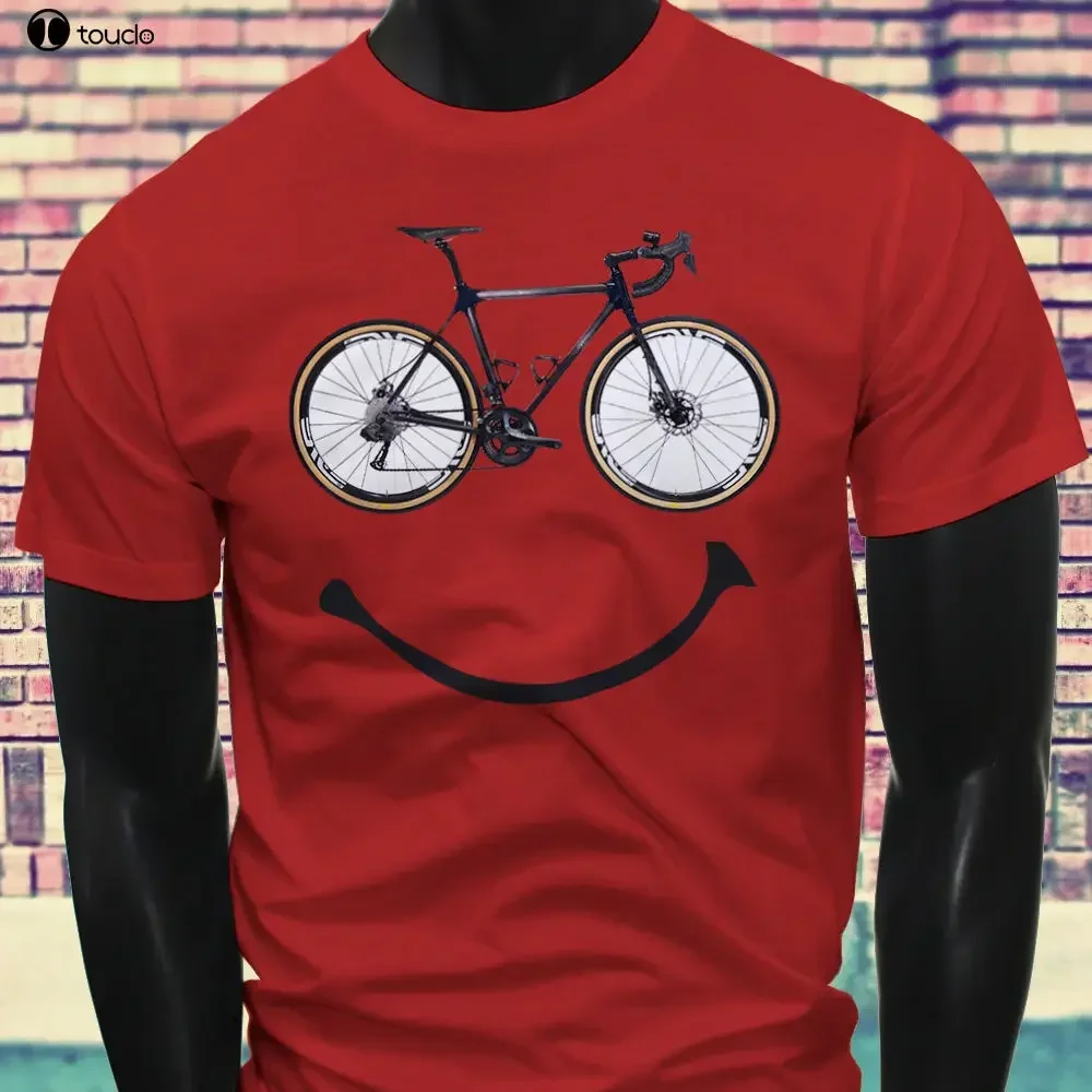 Hot Sale Summer Cycler Love Bicycle Sporter Biker Happy Race Bicycle Mens Red T-Shirt Tee Shirt
