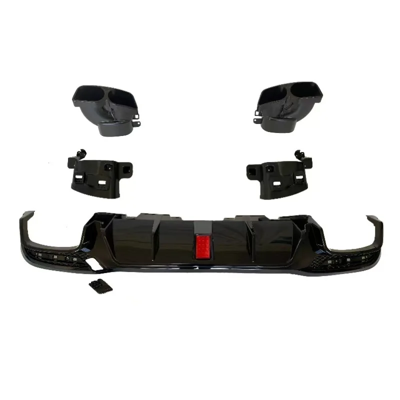 

Suitable for Mercedes-Benz GLE Rear Lip W166 Upgrade Babos Bright Black Rear Lip Four Tail Throat Small Surround Kit