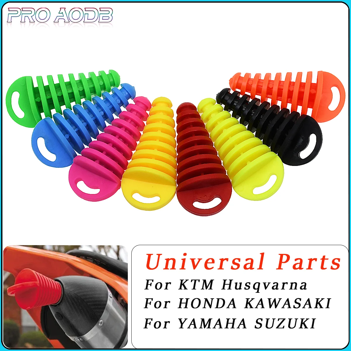 

Motorcycle Parts Exhaust PipePlug Muffler Wash Plug Pipe Protector Motocross Tailpipe Rubber Air Bleeder Move Blow-down Silencer