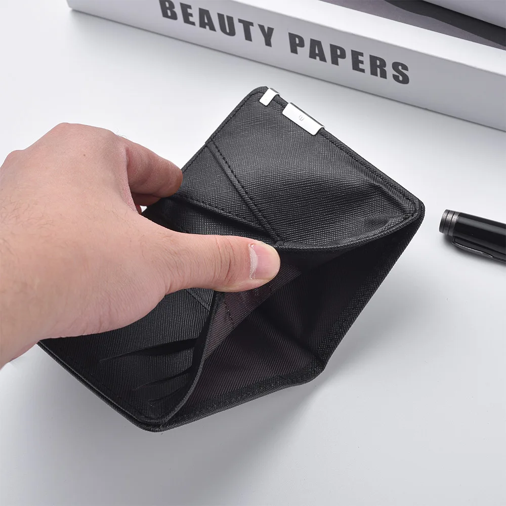 New Fashion Men\'s Wallet Vertical Short Business Multi-card Slot Holder Tight Men\'s Wallet
