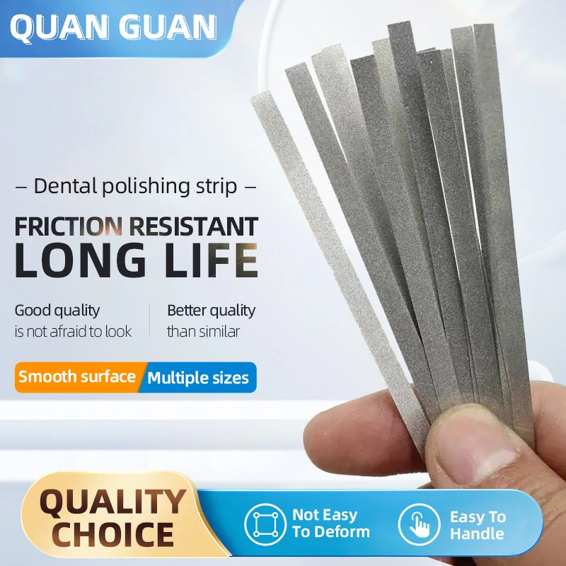 

Dental Consumable Metal Polishing Strips Single Side Grinding Smooth Materials Teeth Whitening Polishing Strip Dentist Tool