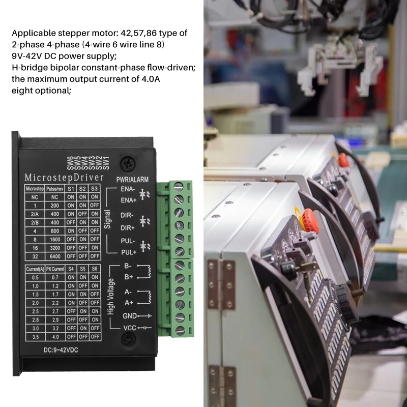 Hot 3Pcs 42/57/86 Tb6600 Stepper Motor Driver 32 Segments Upgraded Version 4.0A 42Vdc For Cnc Router