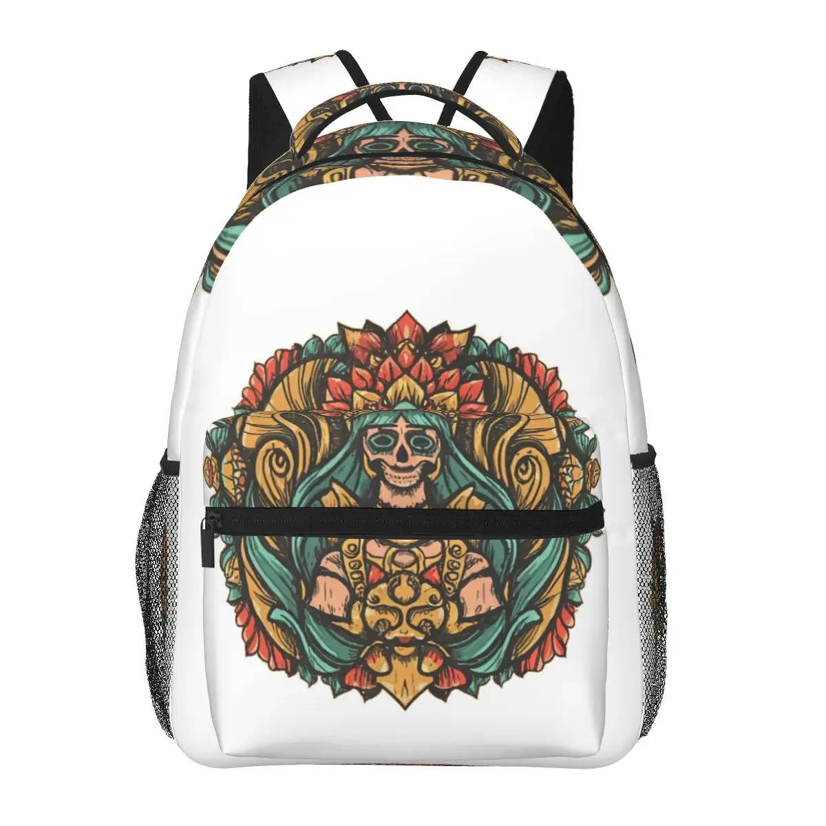 

Colorful Aztec Skull Backpacks Boys Girls Bookbag Children School Bags Cartoon Kids Rucksack Shoulder Bag Large Capacity