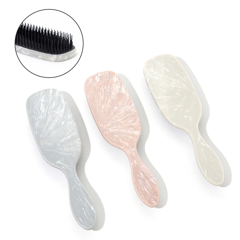 1PC Marble Pattern Air Cushion Combs Brush Smooth Hair Anti-tangling Scalp Massage Hairdressing Comb Barber Accessories