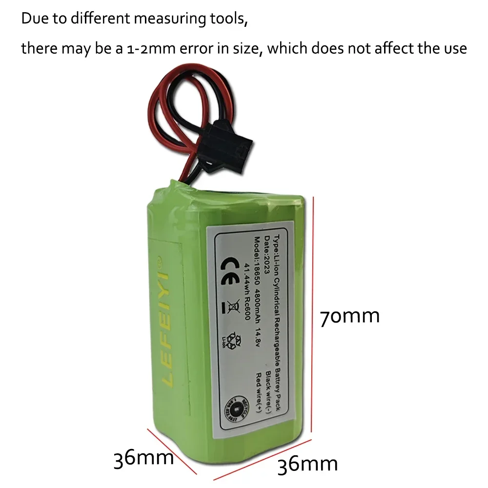 Batteria 14.8V 4800mAh per eufy RoboVac 15C 15T 25C 30 30C 35C MAX G10 G15 G20 G30 Hybrid Edge Robot aspirapolvere parti