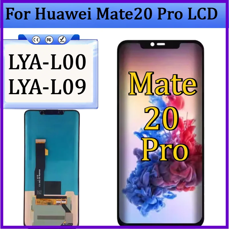 New TFT for Mate 20 Pro Display Screen for Huawei Mate20 Pro LYA-L00 Lcd Display Digital Touch Screen with Frame