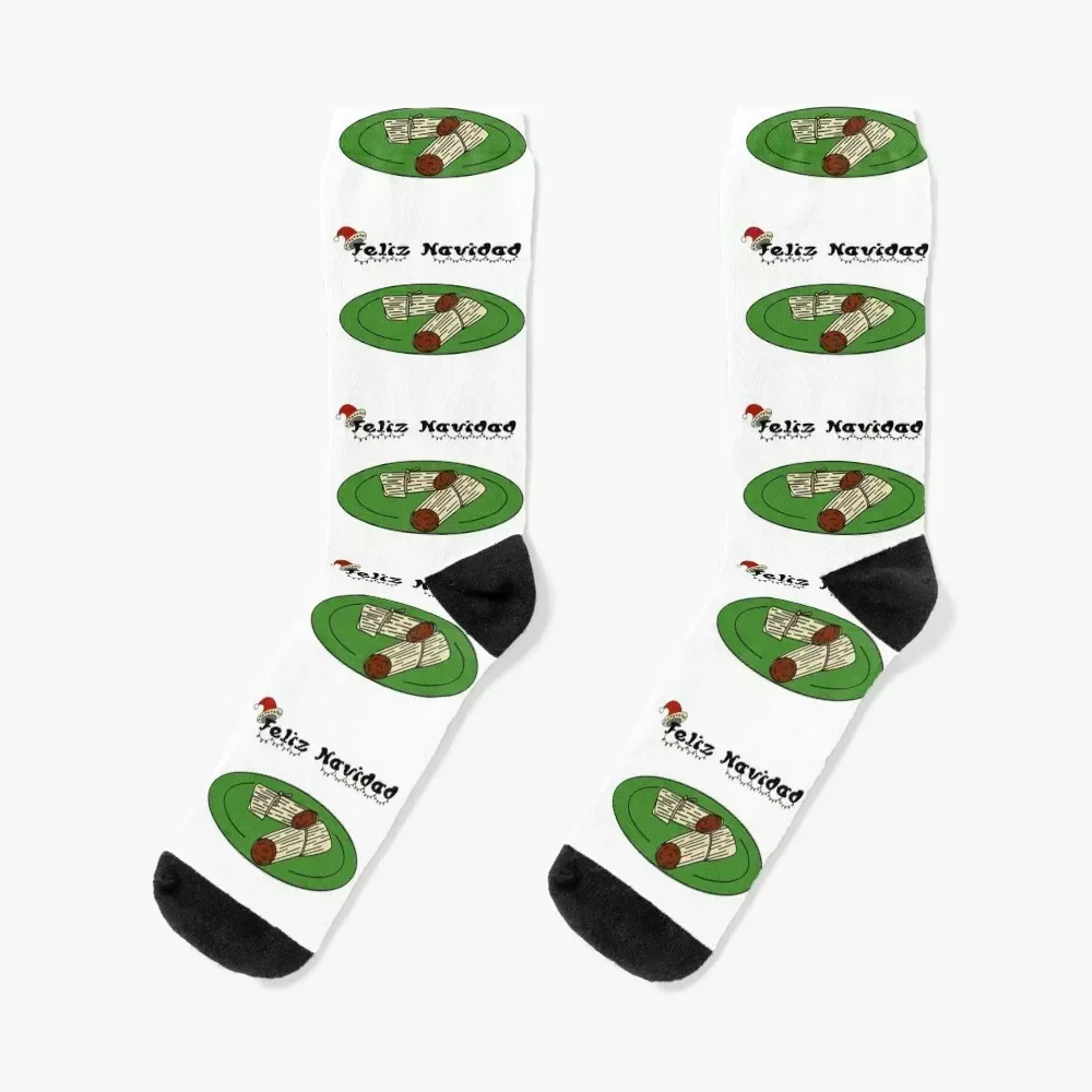 Feliz Navidad! by andeecorn Socks luxury christmass gift summer Stockings man Men's Socks Women's