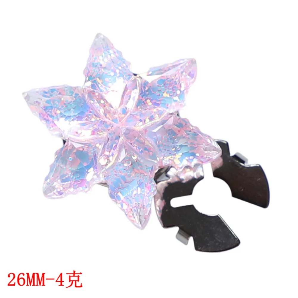 1 قطعة غطاء أزرار نجمة خماسية غطاء أزرار أزرار أكمام الراتنج للأزياء الملابس اكسسوارات الديكور أنيقة أنيقة #5