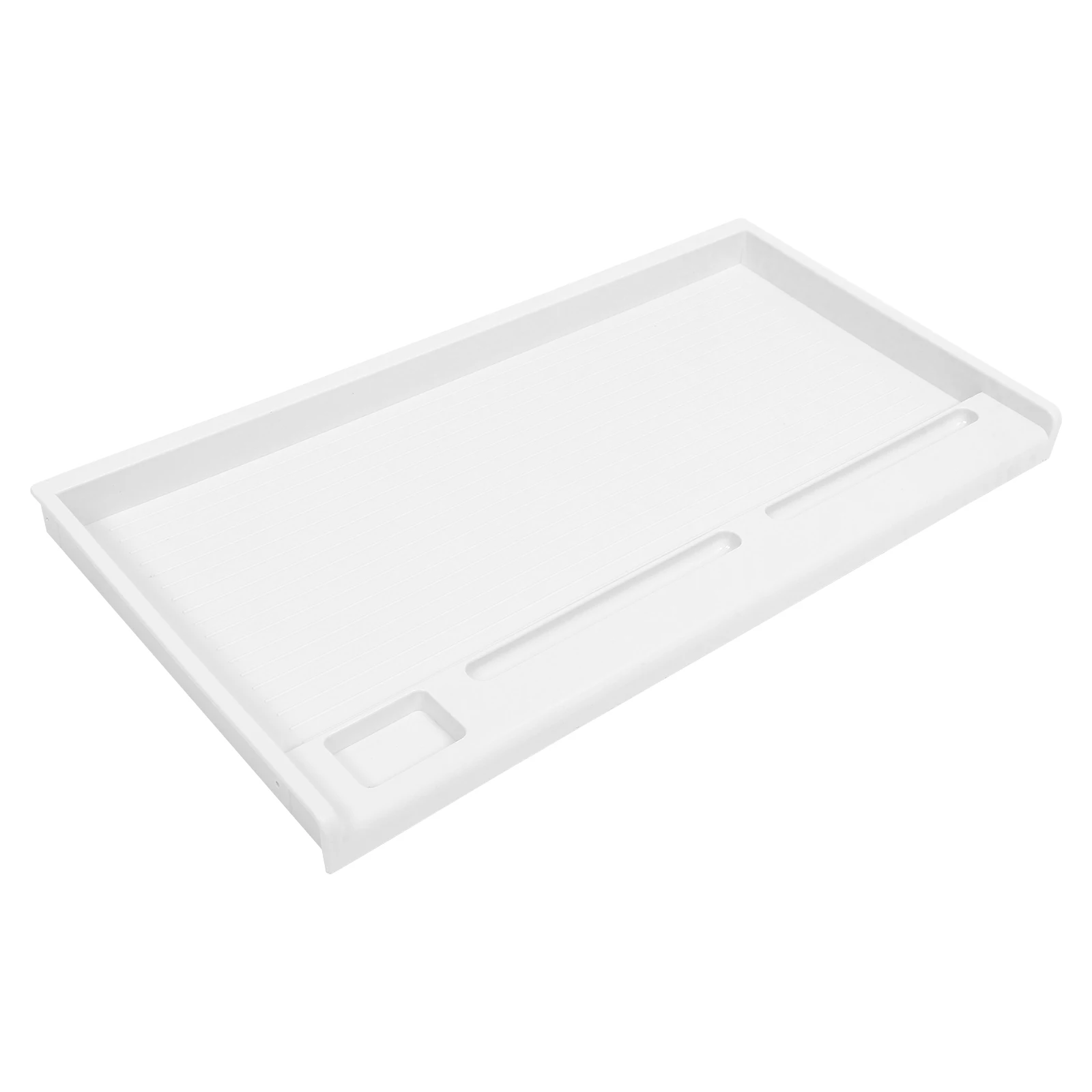 

Keyboard Tray Under Desk Slide Out White Plastic Office Drawer Small Keyboard Tray Storage Desk Side Extender Home Decor Item