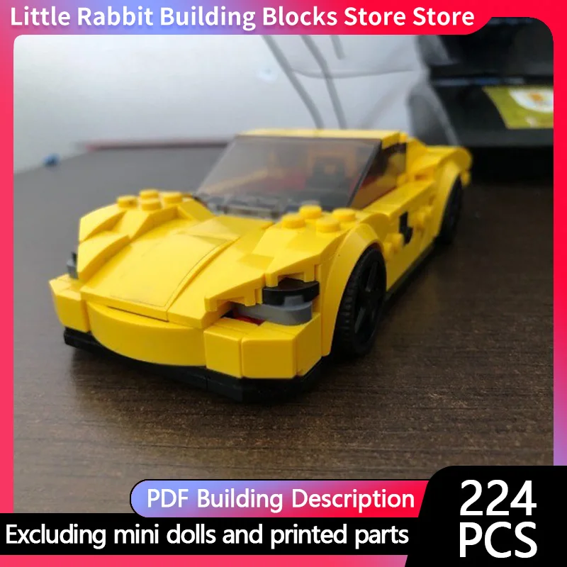 Speed Racing Car Model MOC Building Bricks Speedtail Hypercar Modular Technology Children Holiday Gifts Assemble Toys Suit