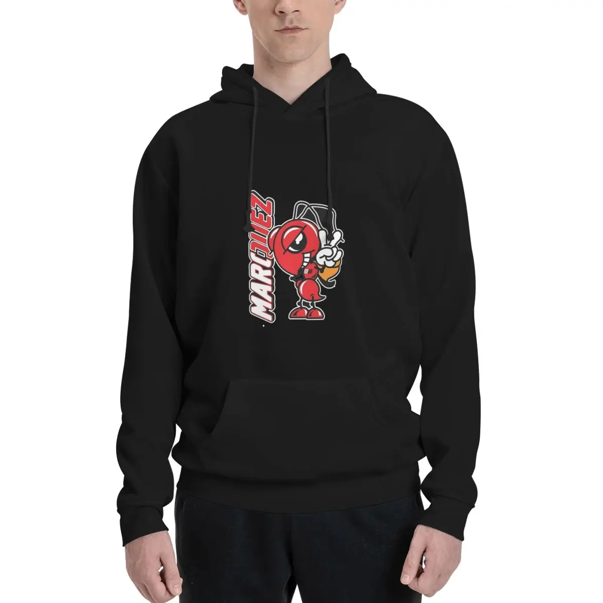 

Крутая толстовка с капюшоном Red Ant Marquo для мужчин и женщин, толстовка с графическим принтом и карманами, пуловер с капюшоном Y2k, рубашки с длинными рукавами