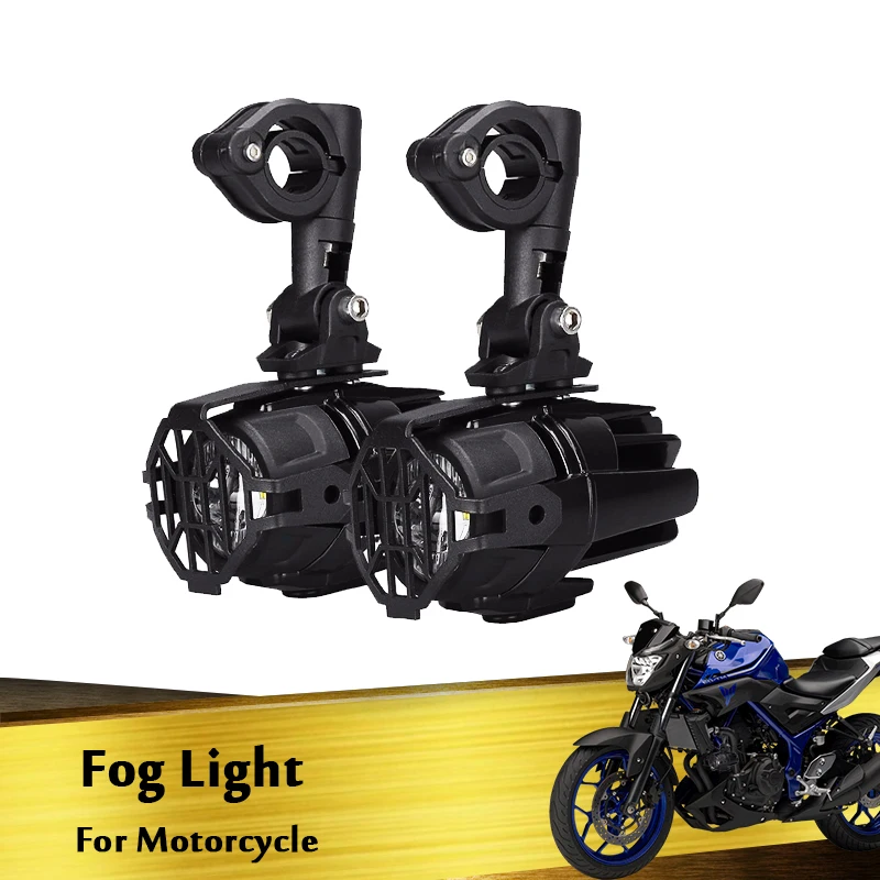 

1 Pair Motorcycle LED Auxiliary Fog Light Assemblie Driving Lamp 40W Headlight Universal For BMW R1200GS F800GS