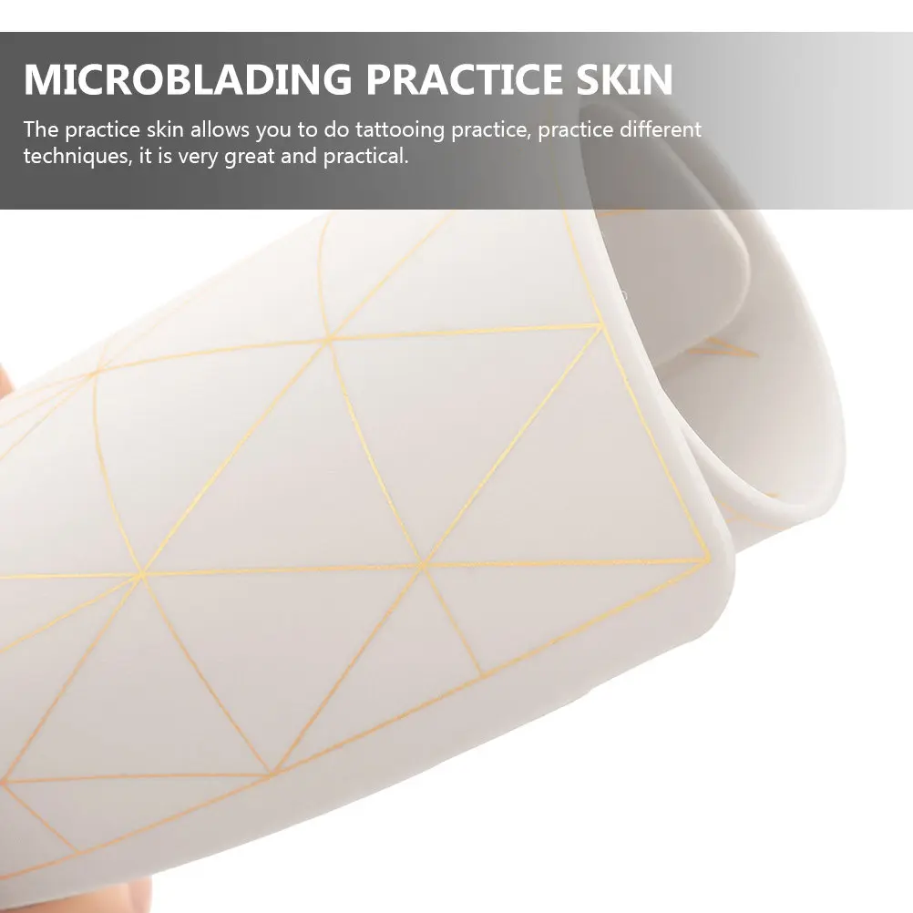 

Silicone Eyebrow Tattoo Practice Skin Embroidered Microblading Practice Soft Fake Skin for Tattooing Beginners