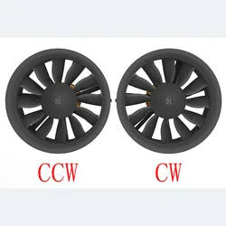 RC 비행기용 모터 세트 없는 QX 모터, 12 블레이드 덕트 선풍기 CW CCW, 64mm EDF, 신제품