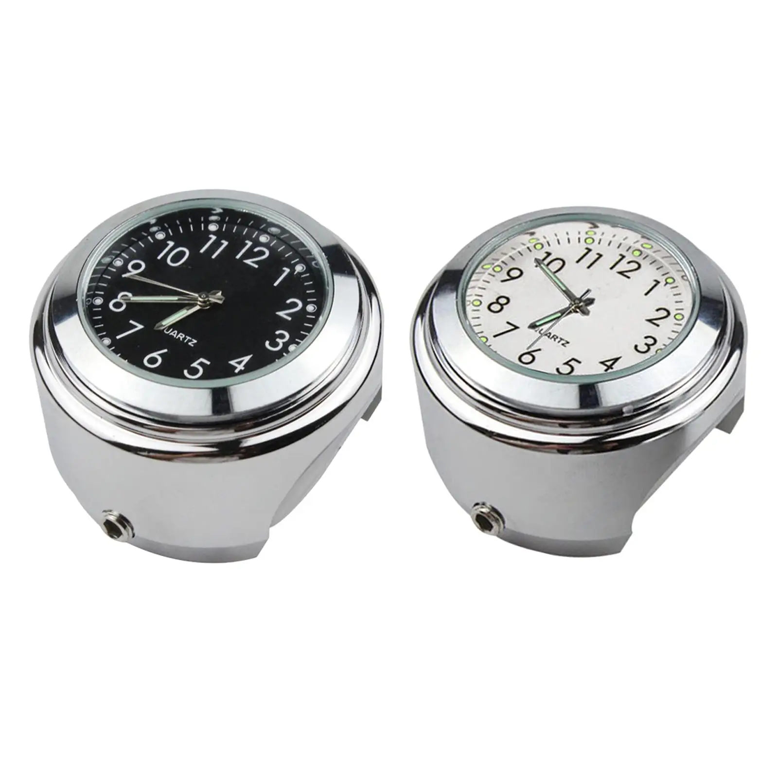 22-25mm Motorcycle Handlebar Mount Clock Aluminum for Yacht Buggy