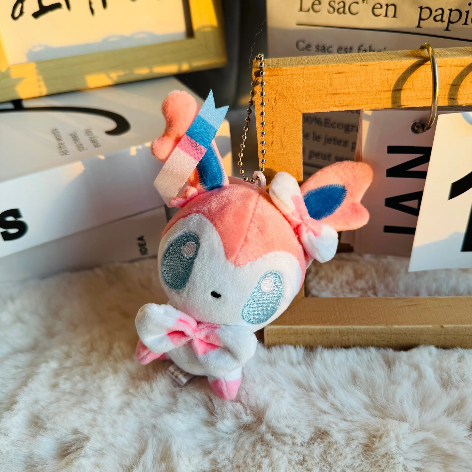 Q Version Eeveelutions Plush Keychain Eevee Sylveon Umbreon Vaporeon Leafeon Espeon Flareon Jolteon Glaceon Cute Bag Charm Gift