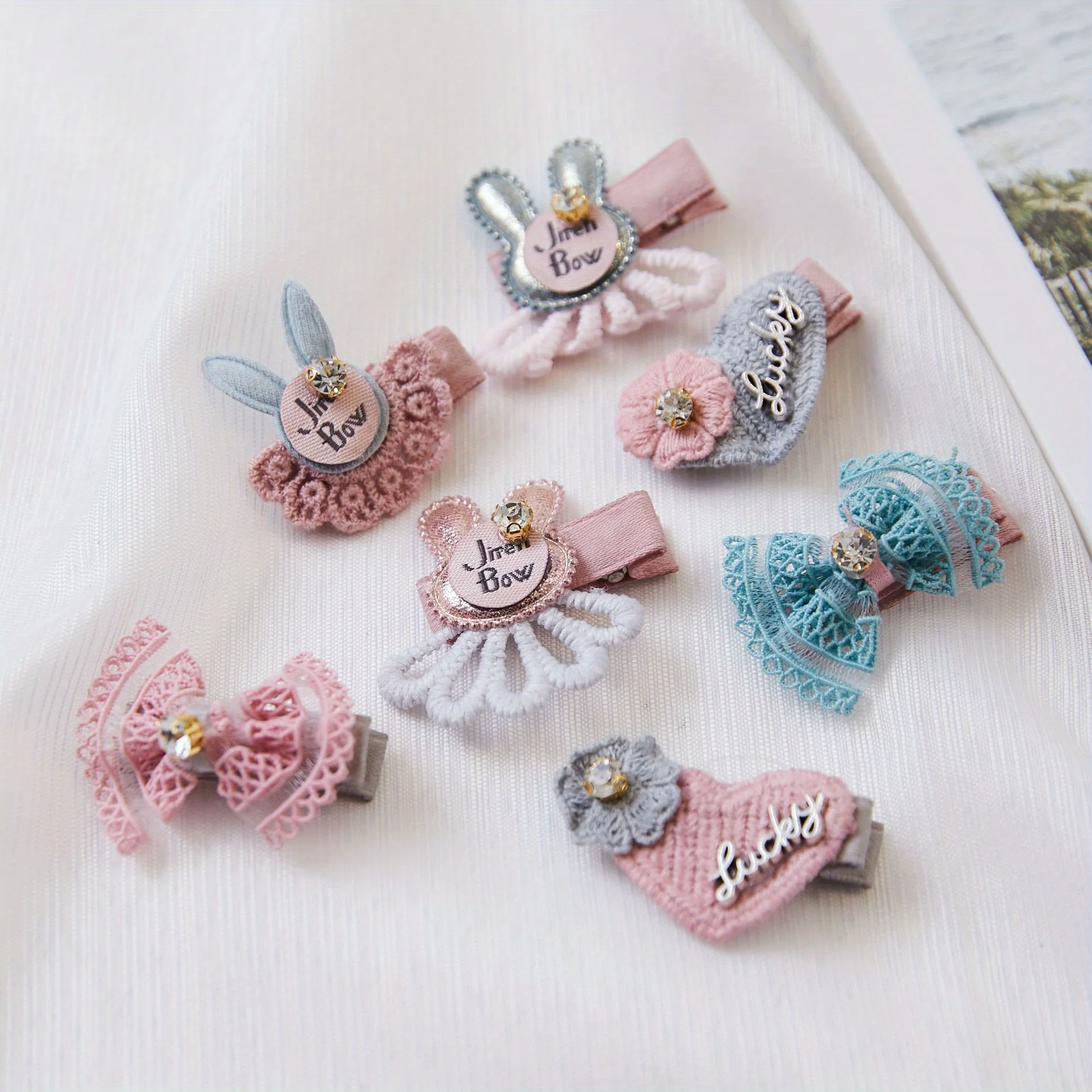 

5pcs Cartoon Hair Clips Set for Women Girls,Cute Animal Hairpins Simple Style for Daily Elegant Styling Hair Accessories