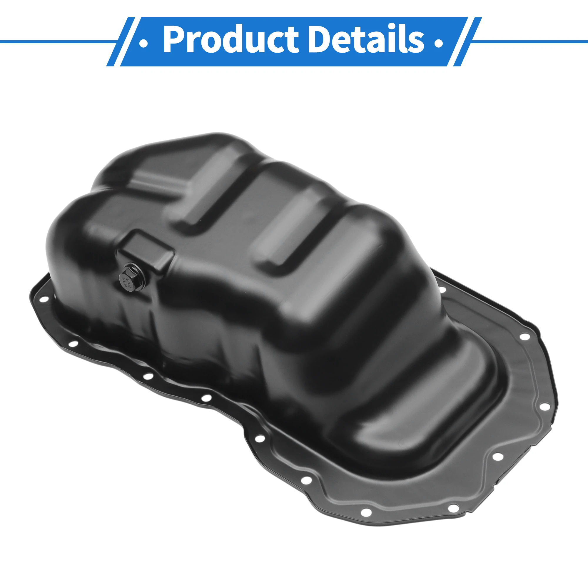 

UXCELL No.PE0710400A Engine Oil Pan Oil Pan Sump Transmission Oil Pan for Mazda 3 2.0L 2.5L 2.3L 2012-2013 Iron Black