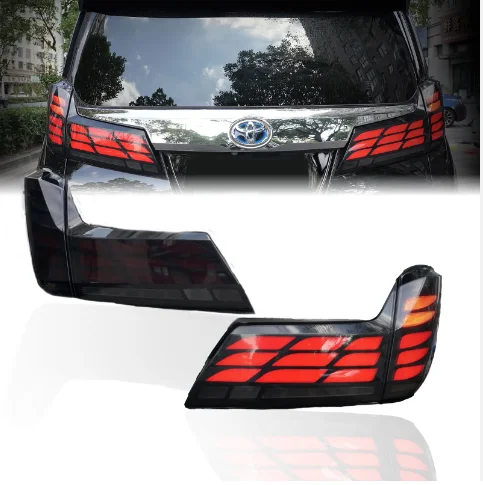 

LED Tail Lights for Alphard 2015-2023 - Smoked Lens, Sequential Signals