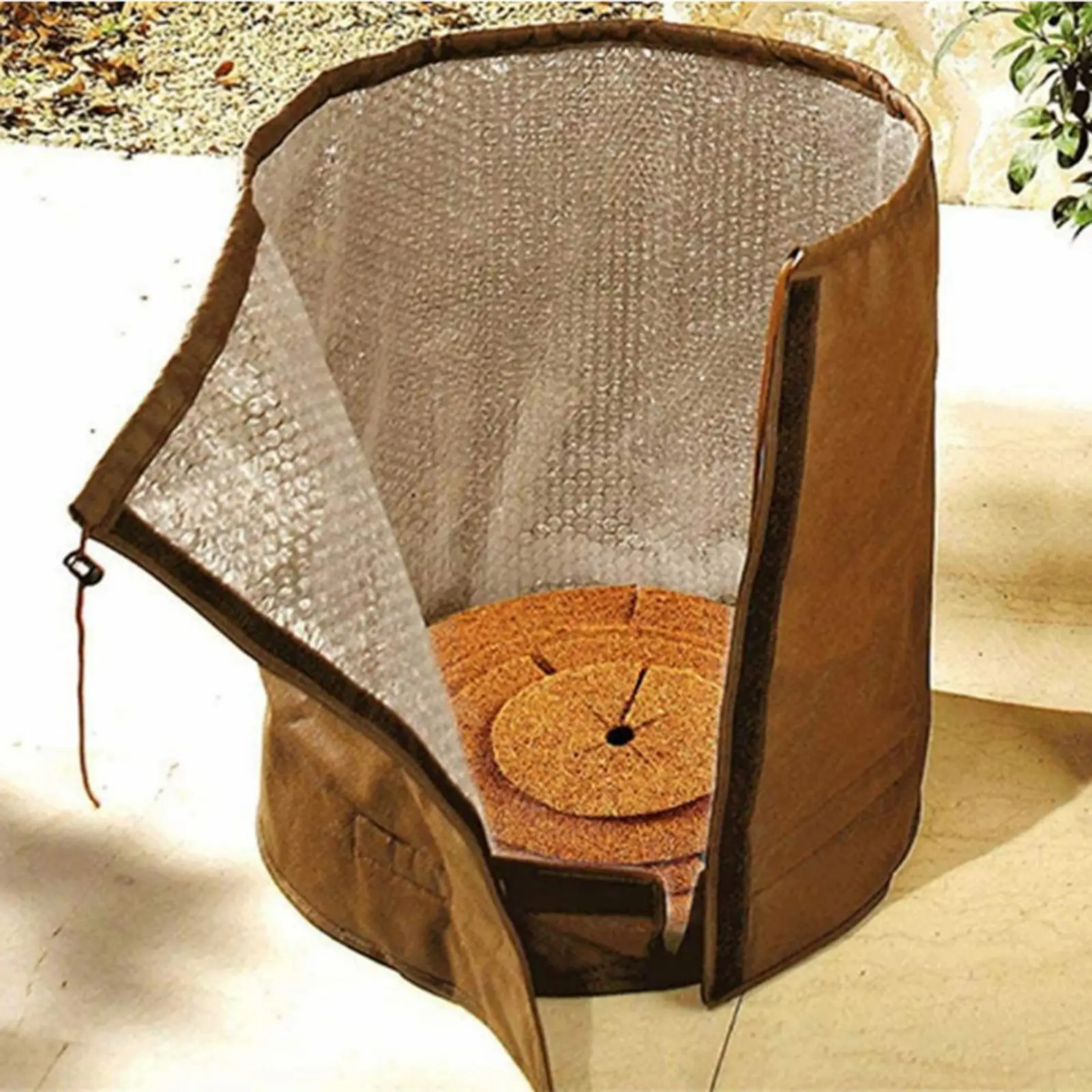 Winter Potted Plants Pot Cover Palm Fiber Liner Multipurpose Plant Insulation