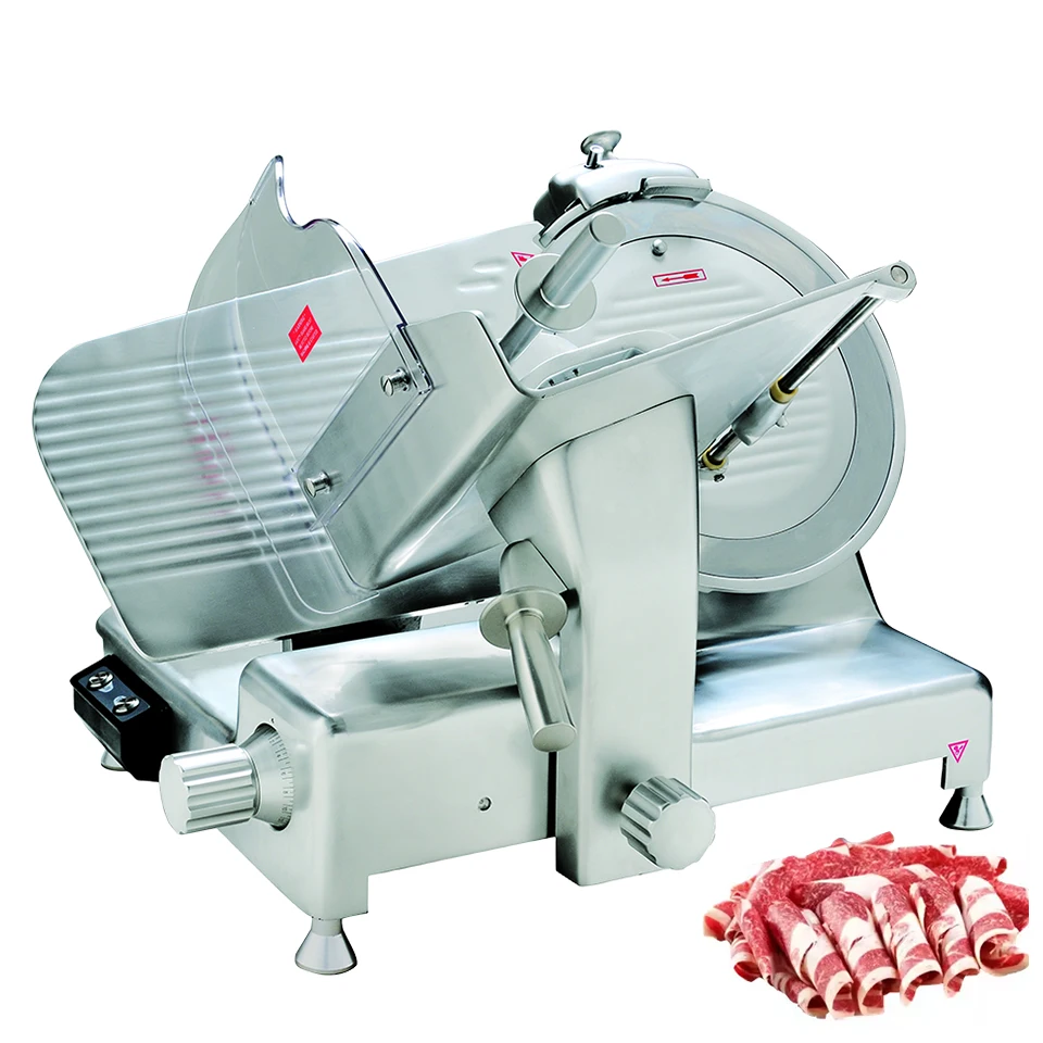 

HBS250L Luxury Commercial Meat Slicer 10 Inch Electric Food Frozen Meat Deli Slicer Aliminum-magnesium Alloy And Anodized