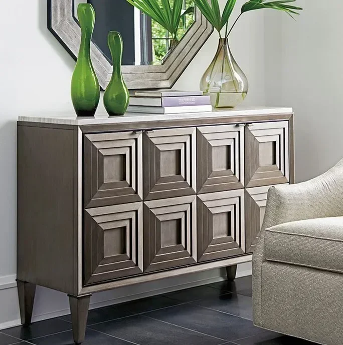 

Тумба-буфет для чая в современном минималистичном стиле, для столовой/гостиной, на заказ, из массива дерева, для прихожей